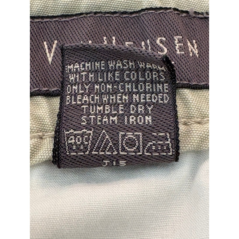 VanHeusen Men Cargo Shorts Size 38 Khaki Tan Cotton Elastic Waist Utility Pocket - Picture 12 of 13
